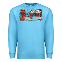 Ocean Blue brother baseball Premium Sweatshirt - Zillion Design Studio
