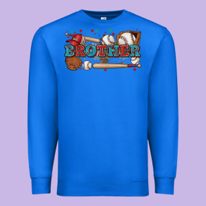 Brother Baseball Premium Sweatshirt Designed By Zillion Design Studio