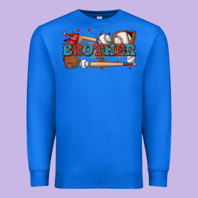 Brother Baseball Premium Sweatshirt Designed By Zillion Design Studio