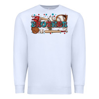 White brother baseball Premium Sweatshirt - Zillion Design Studio