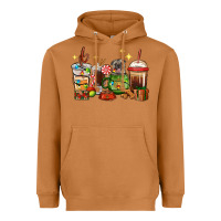 Meerkat Christmas coffee cups with Pug Heavyweight Hoodie - RanaPortraitStore