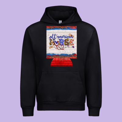 All American Nurse 12 Oz Regular Can Cooler Urban Hoodie Designed By Artiststas