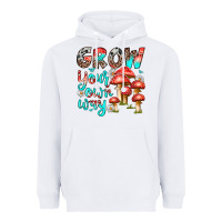 White grow your own way Heavyweight Hoodie - texasbilliewilder