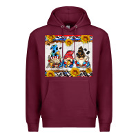 Burgundy hockey gnomes Premium Hoodie - AdoDesignShop