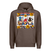 Coffee hockey gnomes Premium Hoodie - AdoDesignShop