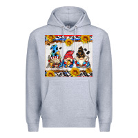 Heather Grey hockey gnomes Premium Hoodie - AdoDesignShop