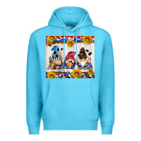 Ocean Blue hockey gnomes Premium Hoodie - AdoDesignShop