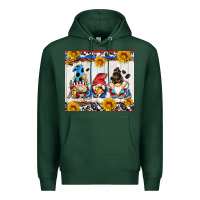 Sports Green hockey gnomes Premium Hoodie - AdoDesignShop