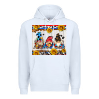 White hockey gnomes Premium Hoodie - AdoDesignShop