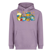 Lavender hanukkah coffee cups Heavyweight Hoodie - texasbilliewilder