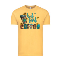 Vintage Mustard but first coffee Vintage Tee - Artiststas