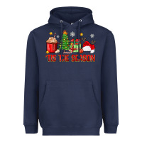 Navy 'tis the season christmas Heavyweight Hoodie - Zillion Design Studio