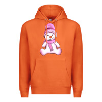 Carrot winter pink snowman and hat Premium Hoodie - AdoDesignShop