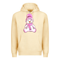 Pina Colada winter pink snowman and hat Premium Hoodie - AdoDesignShop