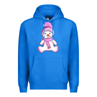 True Royal winter pink snowman and hat Premium Hoodie - AdoDesignShop