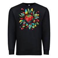 Black berry sunflower Premium Sweatshirt - texasbilliewilder