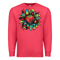 Cardinal berry sunflower Premium Sweatshirt - texasbilliewilder