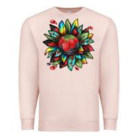 Pale Pink berry sunflower Premium Sweatshirt - texasbilliewilder