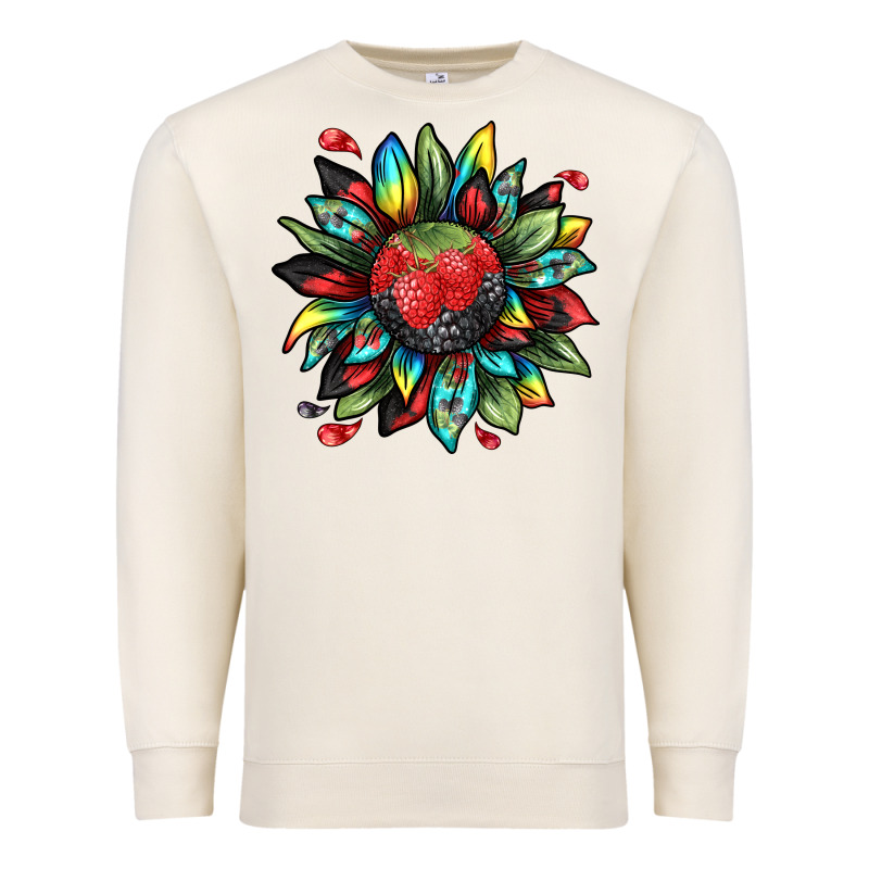 Berry Sunflower Premium Sweatshirt by texasbilliewilder | Teevron