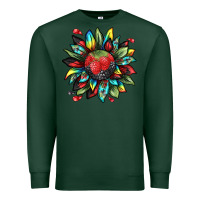 Sports Green berry sunflower Premium Sweatshirt - texasbilliewilder