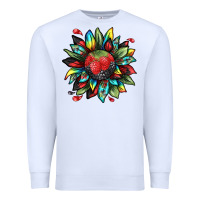 White berry sunflower Premium Sweatshirt - texasbilliewilder