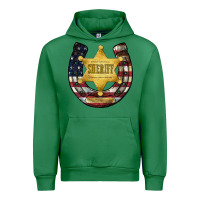 Emerald sheriff american flag Urban Hoodie - JahusDesignShop