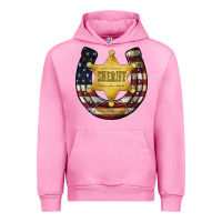 Fuchsia Pink sheriff american flag Urban Hoodie - JahusDesignShop