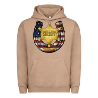 Pigment Burro sheriff american flag Urban Hoodie - JahusDesignShop