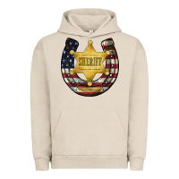 Pigment French Oak sheriff american flag Urban Hoodie - JahusDesignShop