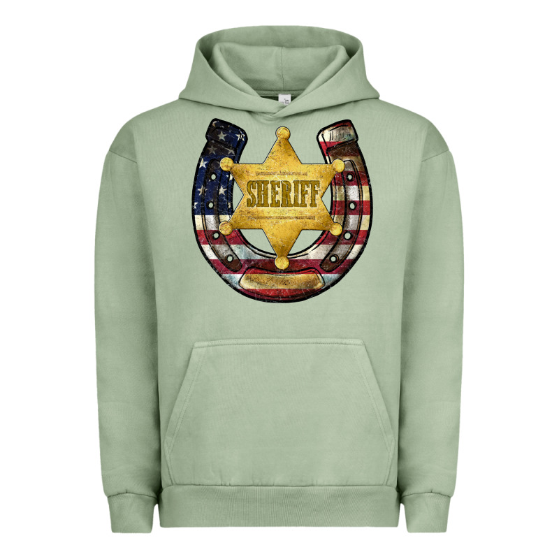 Sheriff American Flag Urban Hoodie by JahusDesignShop | Teevron