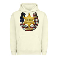Pigment Pistachio sheriff american flag Urban Hoodie - JahusDesignShop