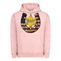 Pigment Salmon sheriff american flag Urban Hoodie - JahusDesignShop