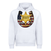 White sheriff american flag Urban Hoodie - JahusDesignShop