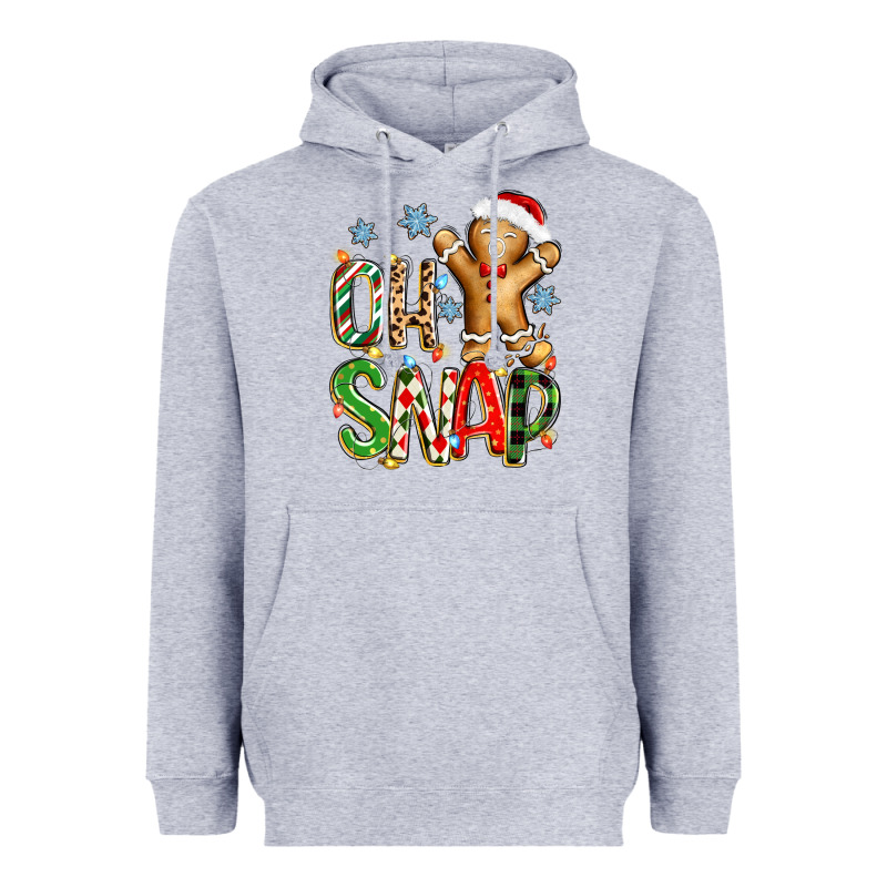 Oh Snap Christmas Cookie Heavyweight Hoodie by Zillion Design Studio | Teevron