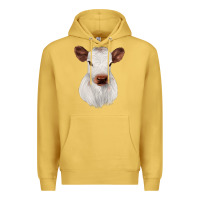 Antique Gold White Cute Calf Premium Hoodie - JahusDesignShop