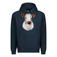 Navy White Cute Calf Premium Hoodie - JahusDesignShop
