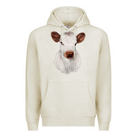 Oatmeal Heather White Cute Calf Premium Hoodie - JahusDesignShop