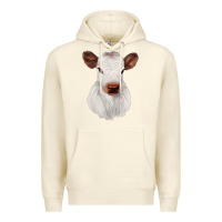 Sandshell White Cute Calf Premium Hoodie - JahusDesignShop