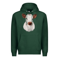 Sports Green White Cute Calf Premium Hoodie - JahusDesignShop