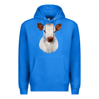 True Royal White Cute Calf Premium Hoodie - JahusDesignShop