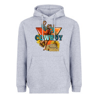 Heather Grey hey cowboy with sunflowers Heavyweight Hoodie - texasbilliewilder