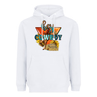 White hey cowboy with sunflowers Heavyweight Hoodie - texasbilliewilder
