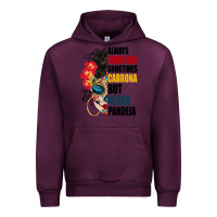 Mauve Wine always chingona sugar skull Urban Hoodie - BundleAndBundleShop