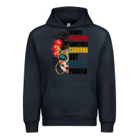 Navy always chingona sugar skull Urban Hoodie - BundleAndBundleShop