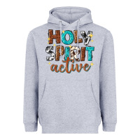 Heather Grey holy spirit active Heavyweight Hoodie - texasbilliewilder