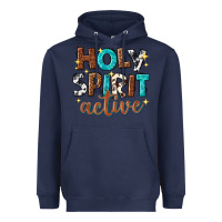 Navy holy spirit active Heavyweight Hoodie - texasbilliewilder
