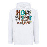 White holy spirit active Heavyweight Hoodie - texasbilliewilder