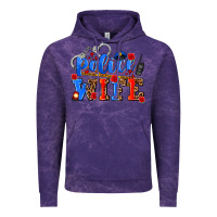 Cloud Purple police wife Vintage Hoodie - AdoDesignShop