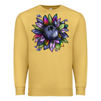 Antique Gold blueberry sunflower Premium Sweatshirt - texasbilliewilder