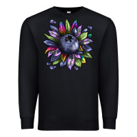 Black blueberry sunflower Premium Sweatshirt - texasbilliewilder
